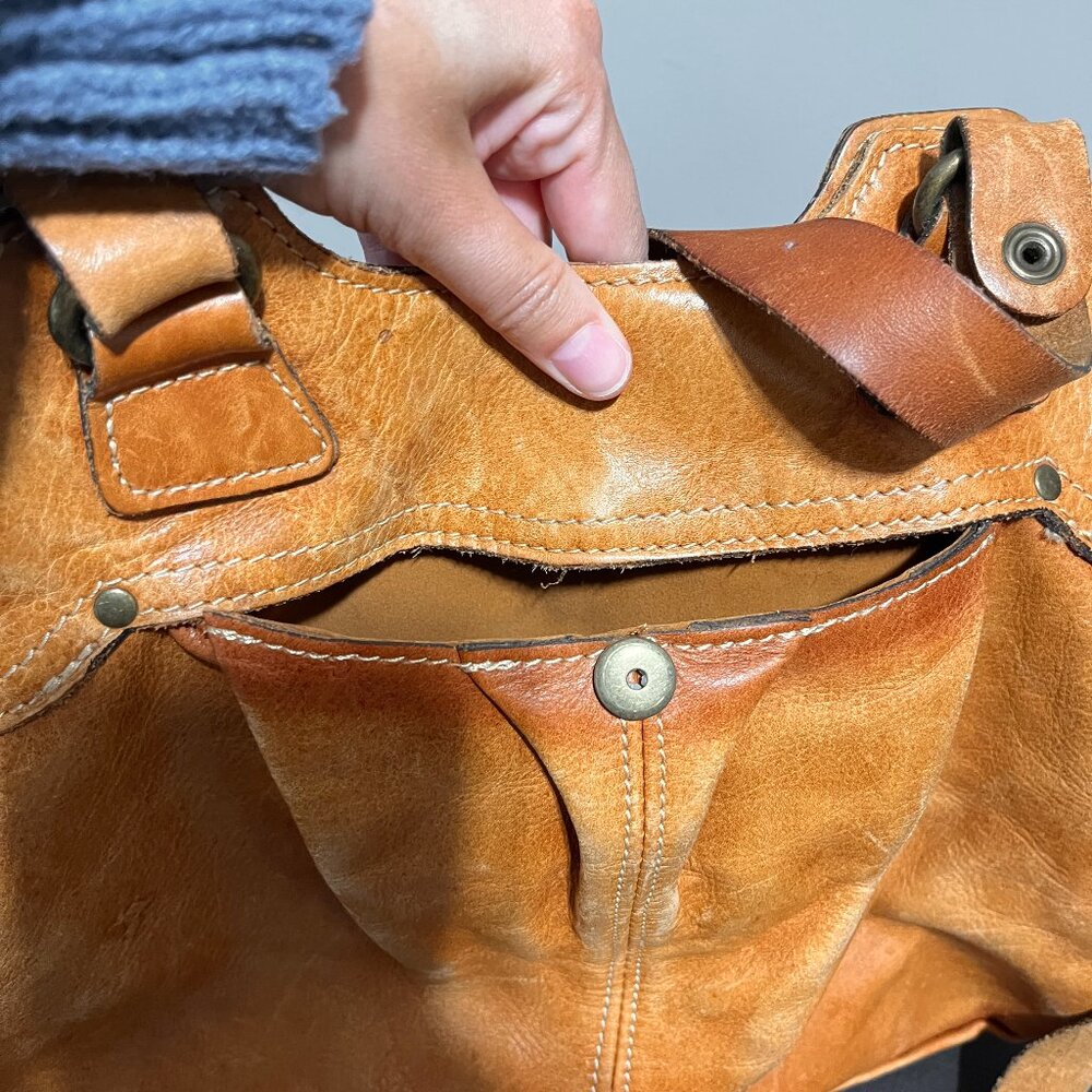 Patricia Nash Womens Napoli Leather Satchel Western Grunge Indie Distressed Boho - Picture 12 of 16